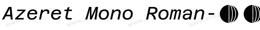 Azeret Mono Roman字体转换